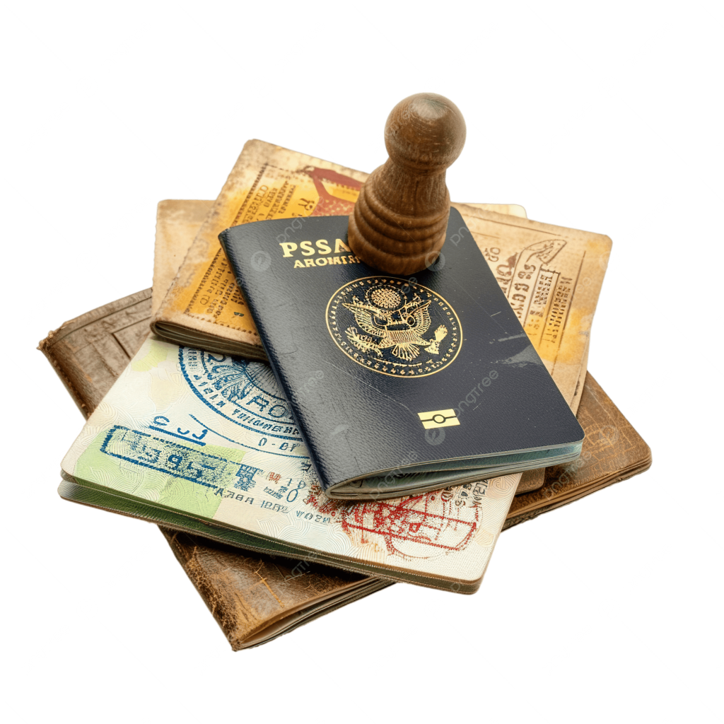 pngtree passport and visa process to fly aboard and get job and png image 15563272